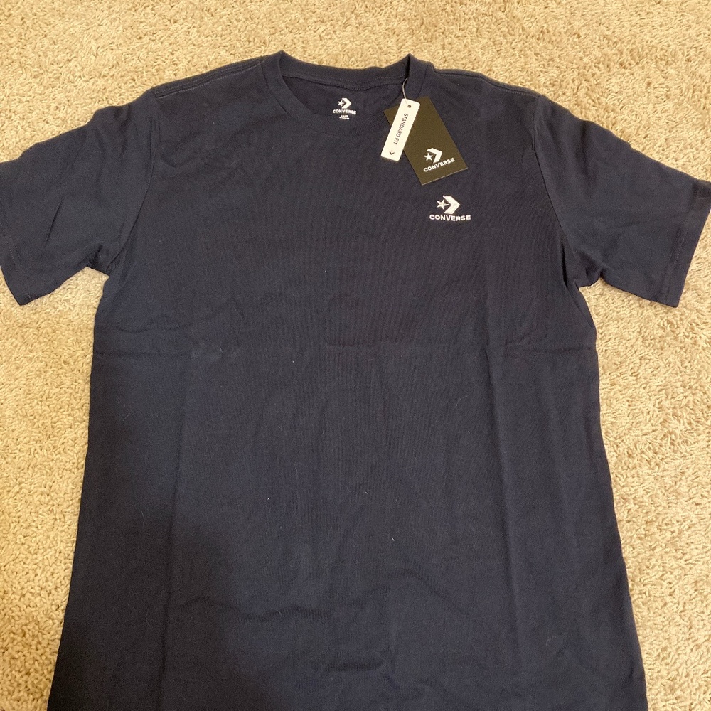 Converse T-shirt New with Tags Size Large Dark Blue